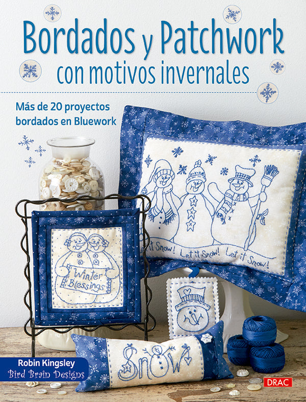 Bordados y patchwork con motivos invernales, de Kingsley, Robin | portada del libro