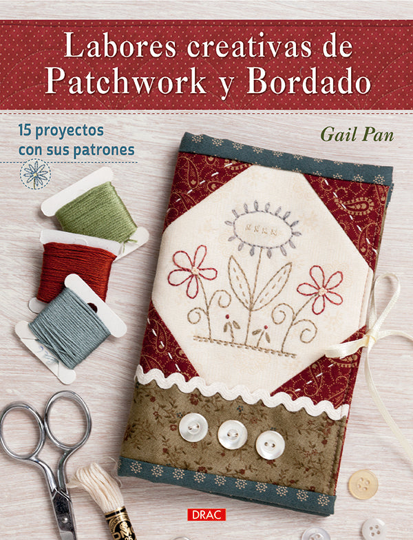 Labores creativas de patchwork y bordado, de Pan | portada del libro