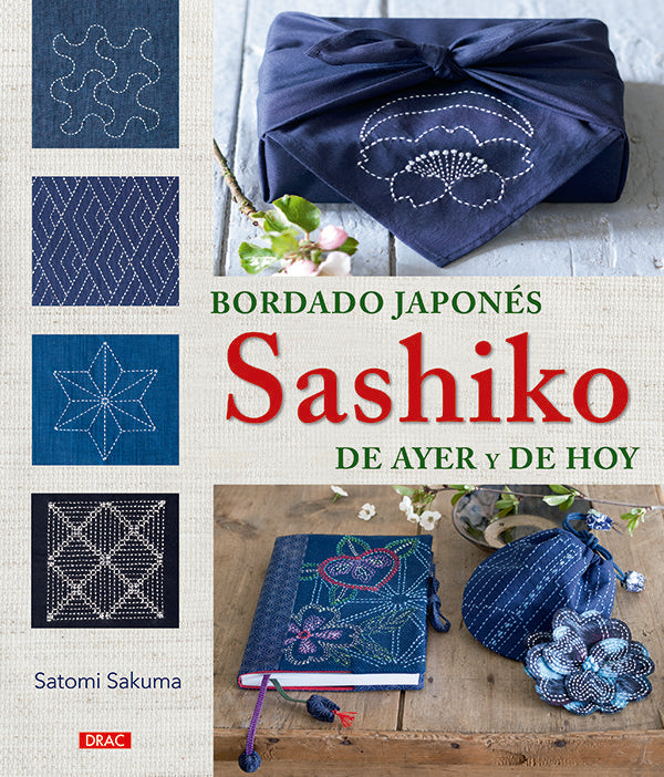 Bordado japonés Sashiko de ayer y de hoy, de Sakuma | portada del libro