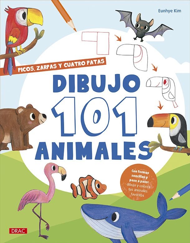 DIBUJO 101 ANIMALES, de KIM, AUNHYE | portada del libro