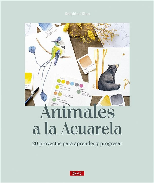 ANIMALES A LA ACUARELA, de DION, DELPHINE | portada del libro