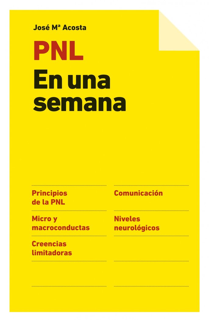 PNL En una semana, de Acosta | portada del libro