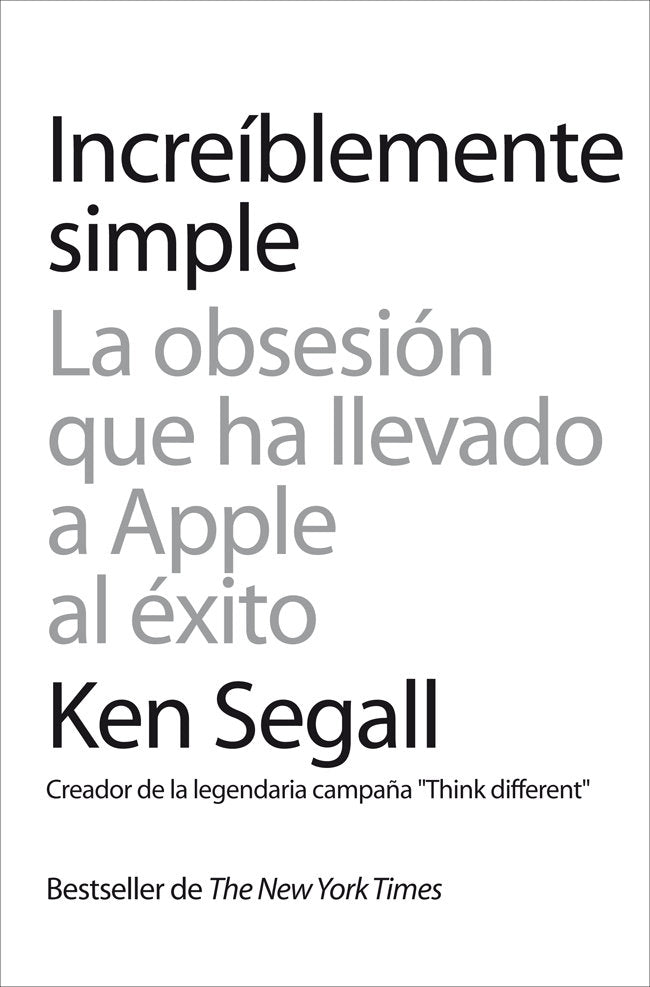 Increíblemente simple, de Segall | portada del libro