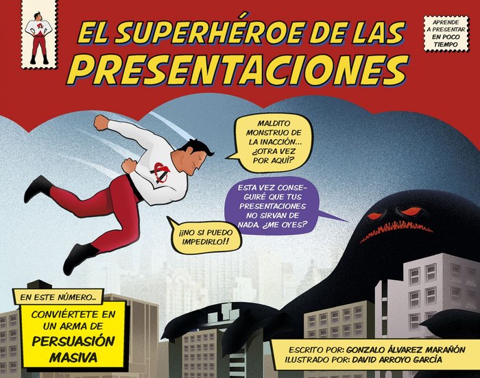 El superhéroe de las presentaciones, de Álvarez Marañón | portada del libro