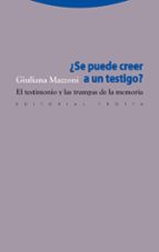 SE PUEDE CREER A UN TESTIGO, de GIULIANA MAZZIONI | portada del libro
