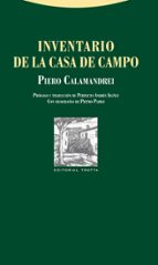 INVENTARIO DE LA CASA DE CAMPO, de Piero Calamandrei | portada del libro