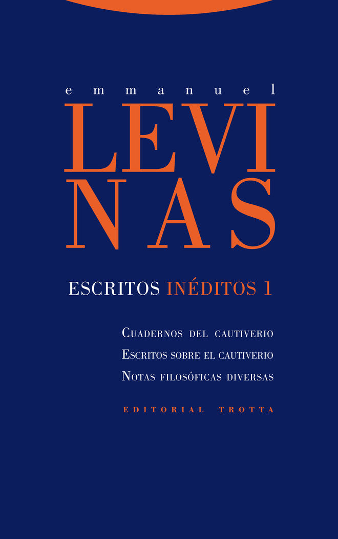 ESCRITOS INEDITOS 1, de Levinas | portada del libro