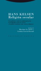 RELIGION SECULAR, de Hans Kelsen | portada del libro