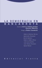 DEMOCRACIA EN BANCARROTA,LA, de Varios autores | portada del libro