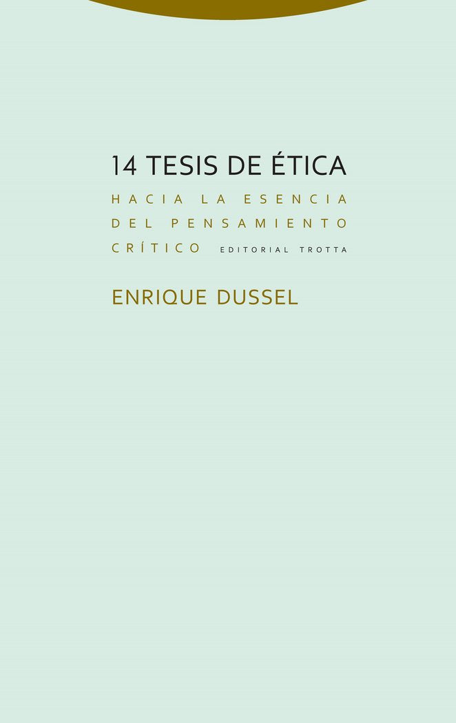 14 TESIS DE ETICA, de Dussel | portada del libro