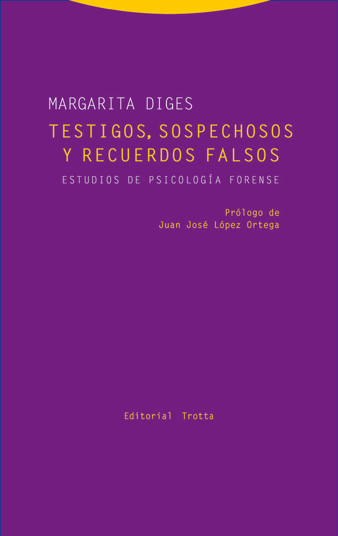 TESTIGOS SOSPECHOSOS Y RECUERDOS FALSOS, de Diges | portada del libro