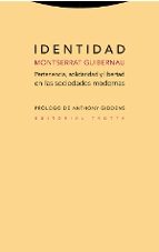 IDENTIDAD, de Montserrat Guibernau | portada del libro