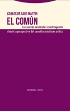 COMUN,EL, de CARLOS DE CABO MARTIN | portada del libro