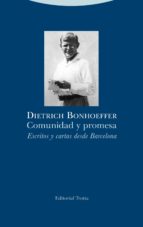 COMUNIDAD Y PROMESA, de Dietrich Bonhoeffer | portada del libro
