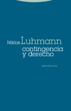 CONTINGENCIA Y DERECHO, de Niklas Luhmann | portada del libro