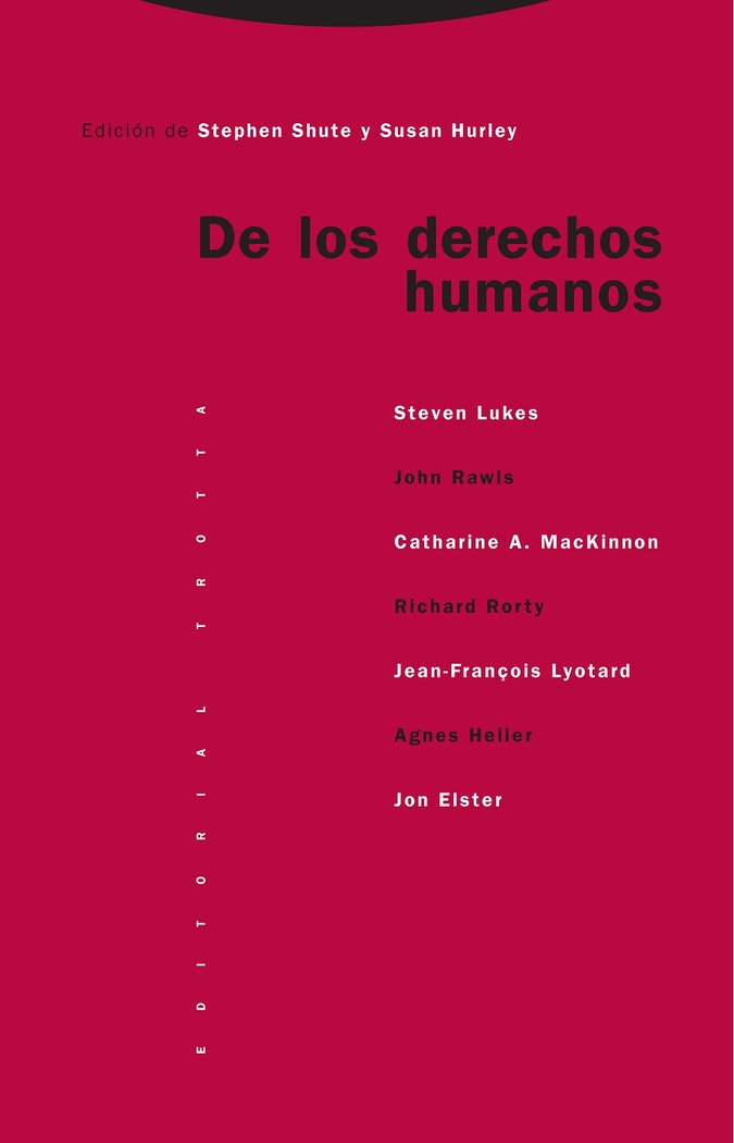 DE LOS DERECHOS HUMANOS - NE, de HURLEY | portada del libro