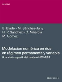 Modelación numérica en ríos en régimen permanente y variable, de Sánchez Juny, Martí | portada del libro