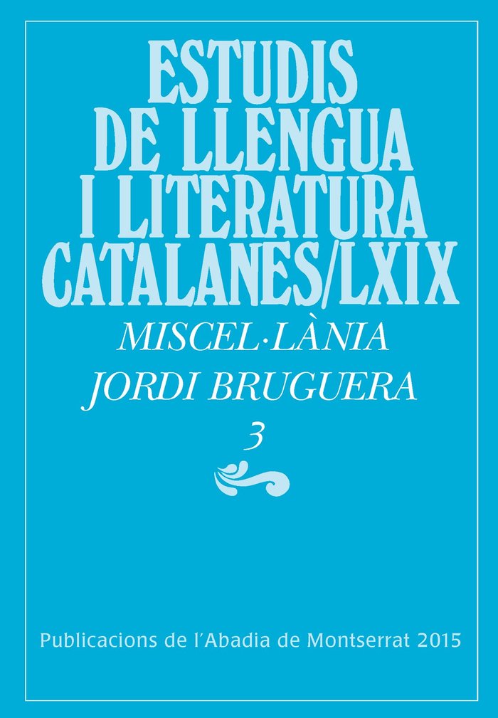 Miscel·lània Jordi Bruguera, 3, de Varios autores | portada del libro
