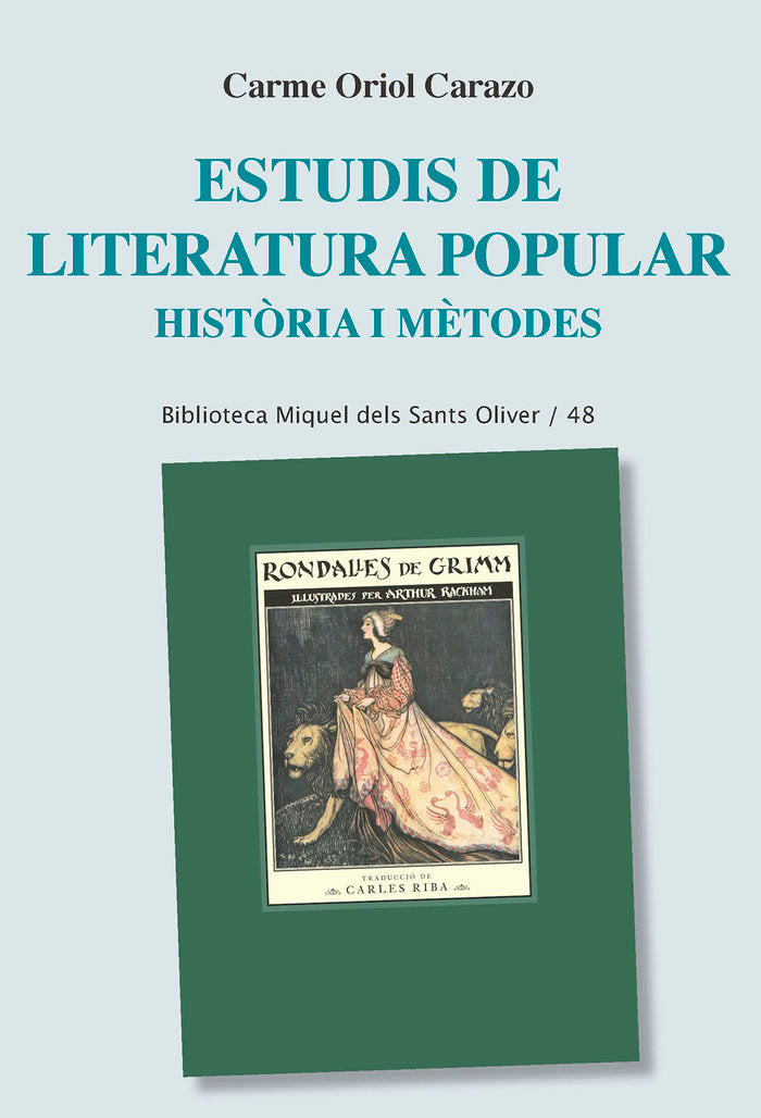 Estudis de literatura popular, de Carme Oriol Carazo | portada del libro