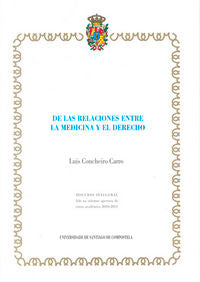 DI/58-De las relaciones entre la Medicina y el Derecho, de Concheiro Carro | portada del libro