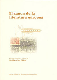 OP/331-El canon de la literatura europea, de Arbor Aldea, Mariña | portada del libro