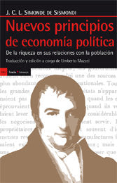 Nuevos principios de economía política, de Simonde de Sismondi | portada del libro