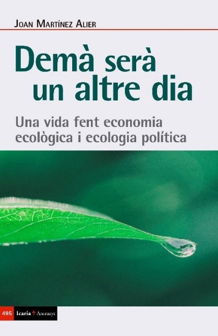 Demà serà un altre dia, de Martínez Alier, Joan | portada del libro