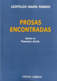 Prosas encontradas, de Panero, Leopoldo María | portada del libro