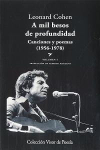 A mil besos de profundidad, de Cohen, Leonard | portada del libro