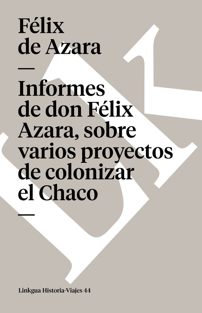 INFORMES, de de Azara, Félix | portada del libro