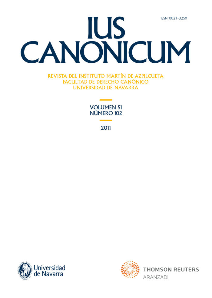 Ius Canonicum 102, de Otaduy, Jorge | portada del libro