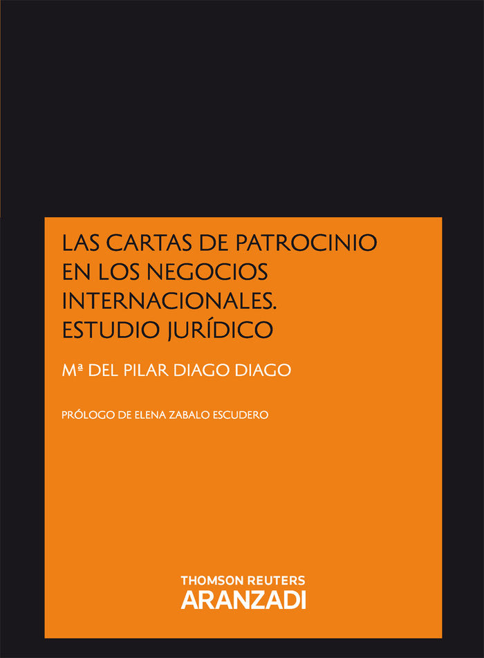 Las cartas de patrocinio en los negocios internacionales. Estudio Jurídico, de Diago Diago, Pilar | portada del libro