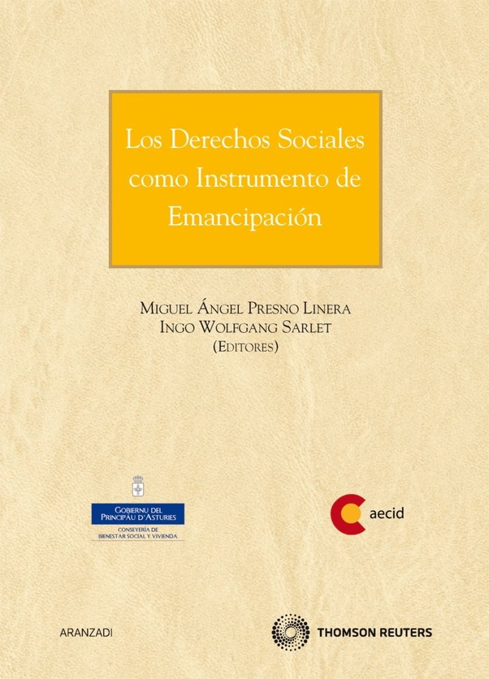 Los derechos sociales como instrumento de emancipación, de Presno Linera, Miguel | portada del libro
