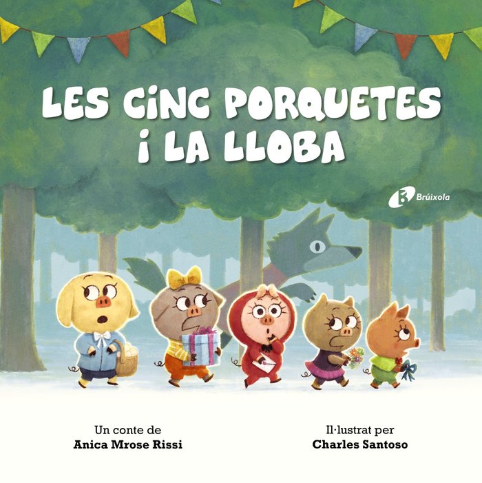 Les cinc porquetes i la lloba, de Mrose Rissi, Anica | portada del libro