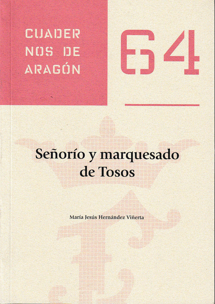 Señorío y marquesado de Tosos, de Hernández Viñerta | portada del libro