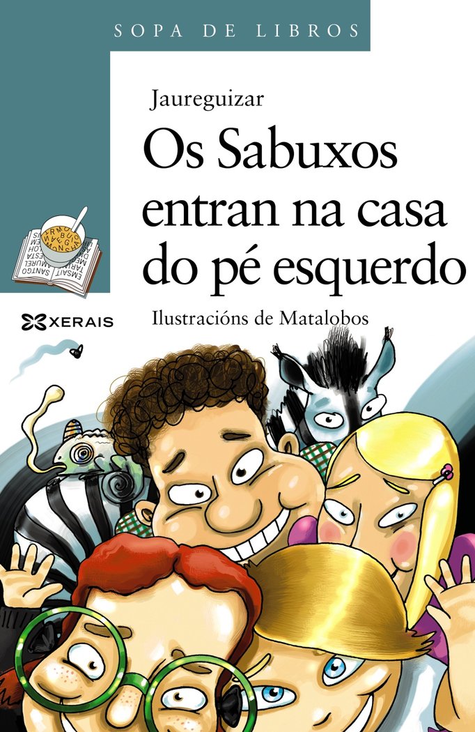 Os Sabuxos entran na casa do pé esquerdo, de Jaureguizar | portada del libro