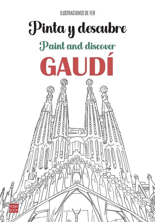 PINTA Y DESCUBRE GAUDI, de FER | portada del libro