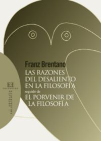 Las razones del desaliento en la filosofía, de Brentano Clemens, Franz | portada del libro