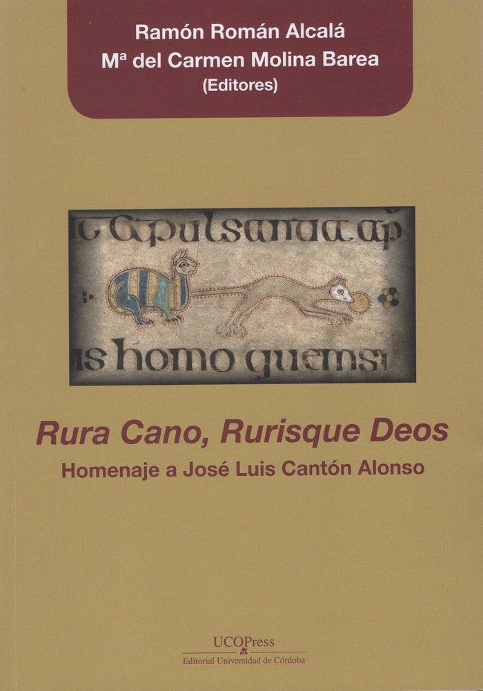 Rura Cano, rurisque deos. Homenaje a José Luis Cantón Alonso, de VVAA | portada del libro