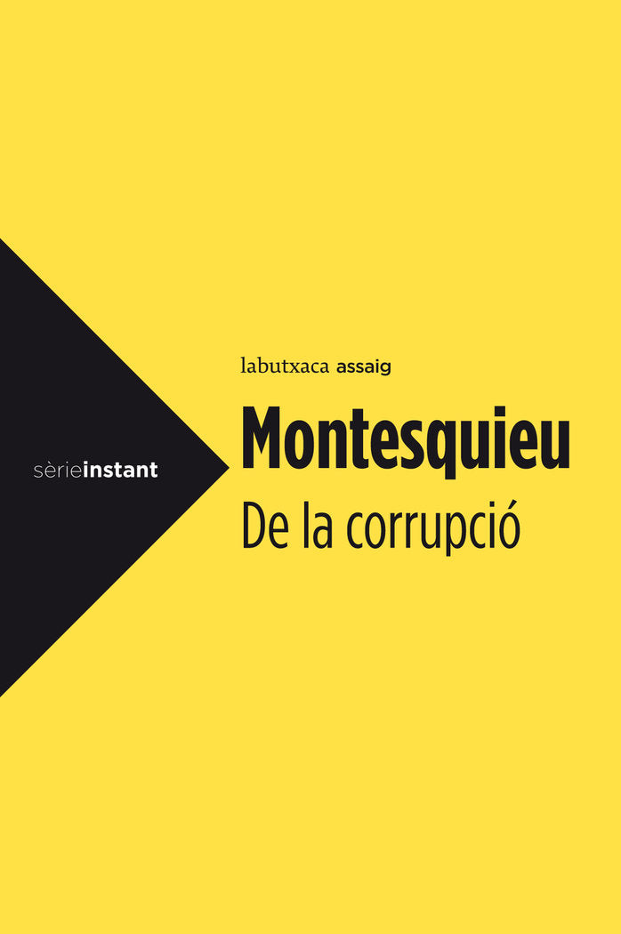 De la corrupció, de Montesquieu | portada del libro