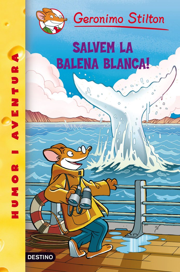 40- Salvem la balena blanca!, de Stilton, Geronimo | portada del libro