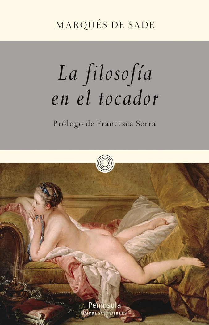 La filosofía en el tocador, de Marqués de Sade | portada del libro