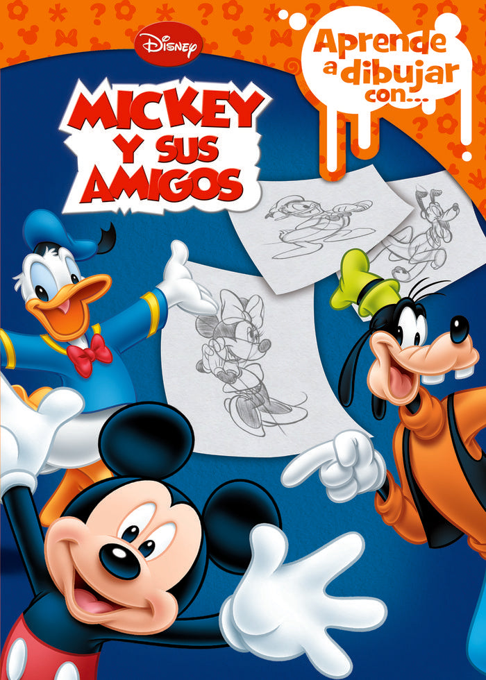 Aprende a dibujar con Mickey y sus amigos, de Disney | portada del libro