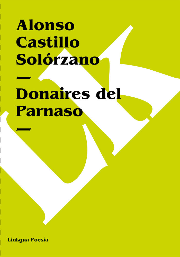 DONAIRES DEL PARNASO, de de Castillo Solórzano, Alonso | portada del libro