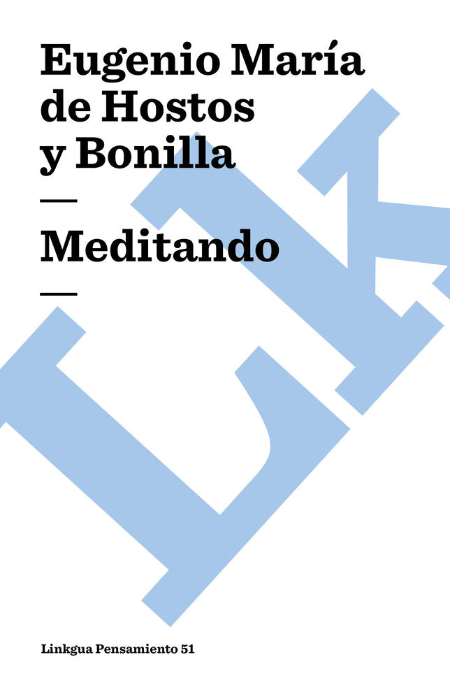 MEDITANDO, de de Hostos, Eugenio María | portada del libro
