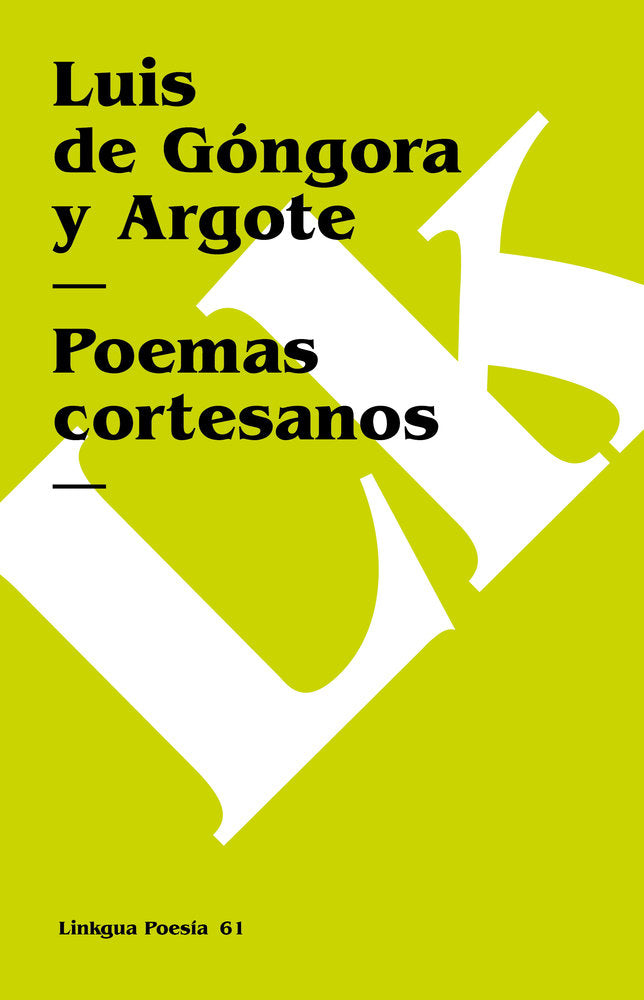 POEMAS CORTESANOS, de de Góngora, Luis | portada del libro