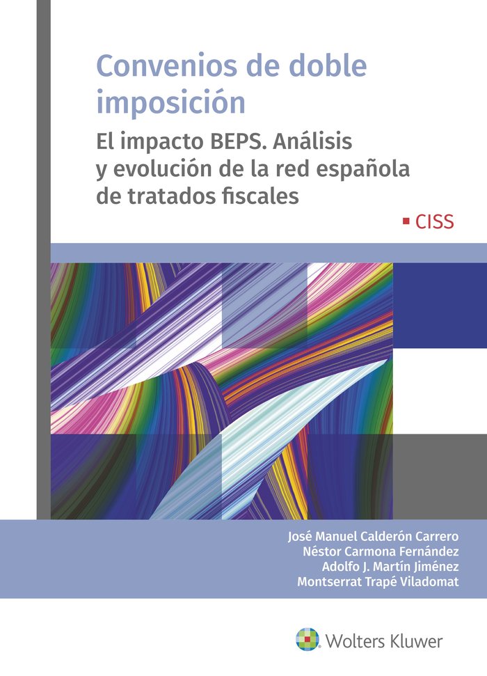 Convenios de doble imposición, de Carmona Fernández, Néstor | portada del libro