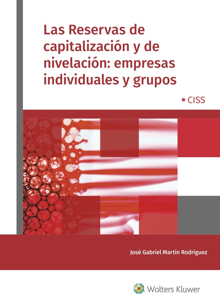 Las Reservas de capitalización y de nivelación: empresas individuales y grupos, de Martín Rodríguez, José Gabriel | portada d