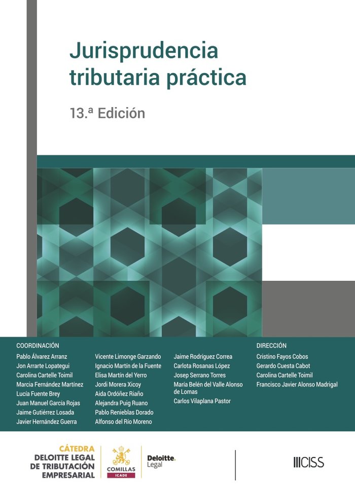 JURISPRUDENCIA TRIBUTARIA PRACTICA (13.ª EDICION) | portada del libro