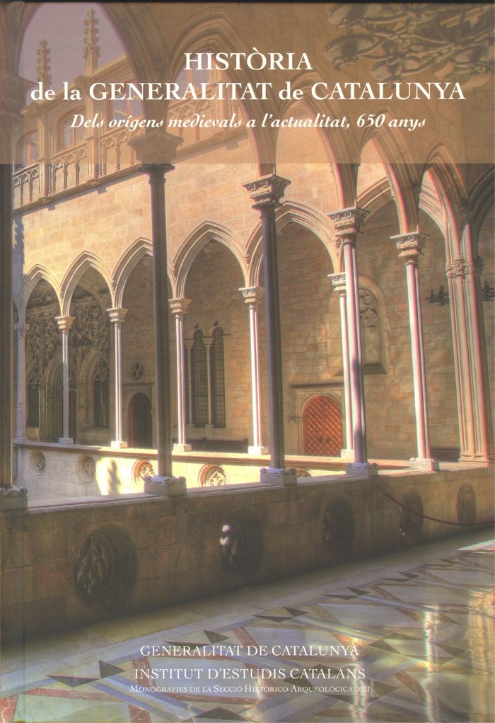 HISTORIA DE LA GENERALITAT DE CATALUNYA, de BALCELLS | portada del libro